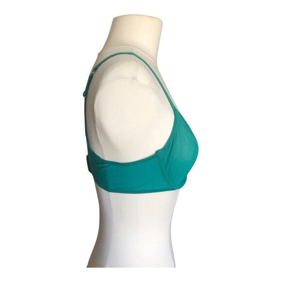 SMOOTHEZ by Aerie Mesh Unlined Balconette Bra NWT  Sheer Green Envy Size 36C - Picture 2 of 10